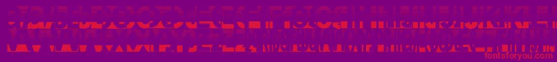 Friendlyfiredust Font – Red Fonts on Purple Background