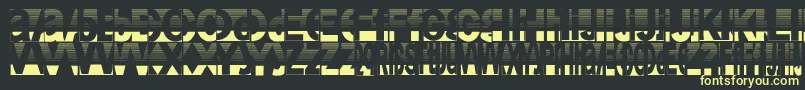 Friendlyfiredust Font – Yellow Fonts on Black Background