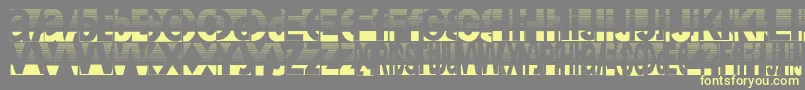 Friendlyfiredust Font – Yellow Fonts on Gray Background