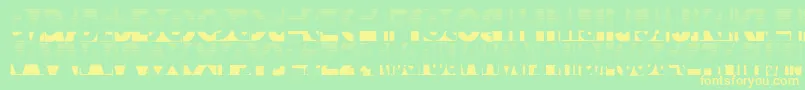 Friendlyfiredust Font – Yellow Fonts on Green Background