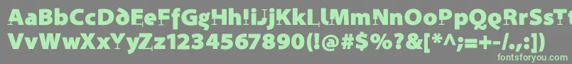 Weitere Informationen zur ProthesisBlack-Schriftart ProthesisBlack-Schriftart – Grüne Schriften auf grauem Hintergrund