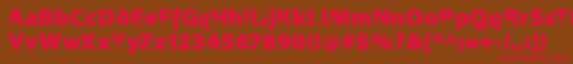 ProthesisBlack Font – Red Fonts on Brown Background