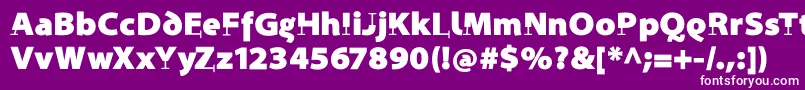 ProthesisBlack Font – White Fonts on Purple Background