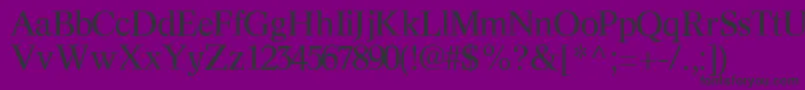 InformaticssskRegular-fontti – mustat fontit violetilla taustalla