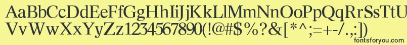 InformaticssskRegular Font – Black Fonts on Yellow Background