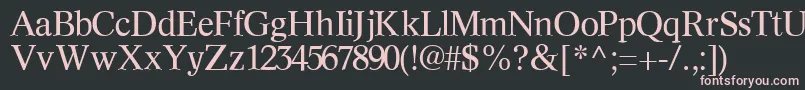 InformaticssskRegular Font – Pink Fonts on Black Background