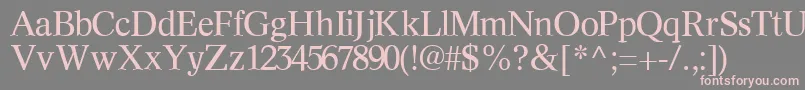 InformaticssskRegular Font – Pink Fonts on Gray Background