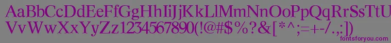 InformaticssskRegular Font – Purple Fonts on Gray Background