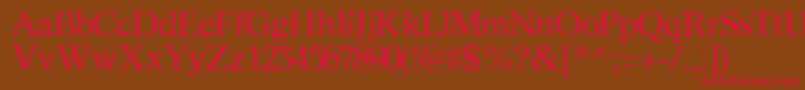 InformaticssskRegular Font – Red Fonts on Brown Background
