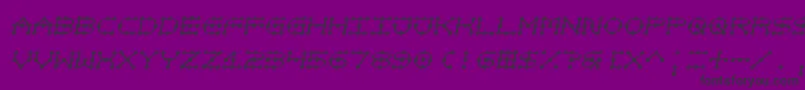 Notjustatoy Font – Black Fonts on Purple Background