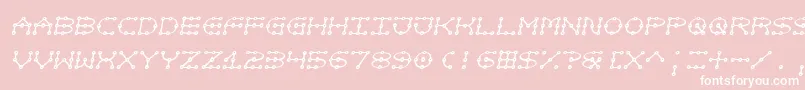 Notjustatoy Font – White Fonts on Pink Background