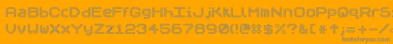 SpeculumOutline Font – Gray Fonts on Orange Background