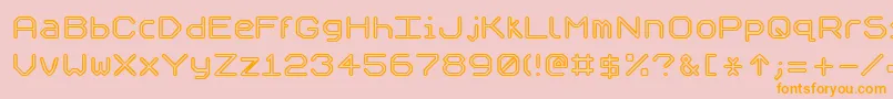 SpeculumOutline Font – Orange Fonts on Pink Background