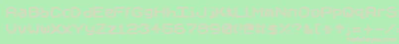 SpeculumOutline Font – Pink Fonts on Green Background