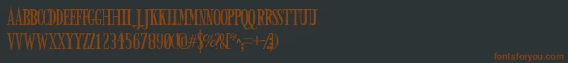 Armyd Font – Brown Fonts on Black Background