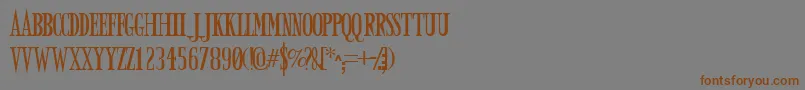 Armyd Font – Brown Fonts on Gray Background