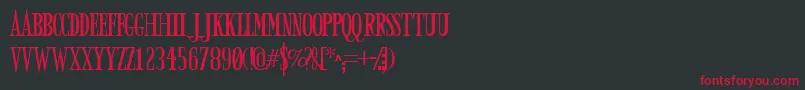 Armyd Font – Red Fonts on Black Background