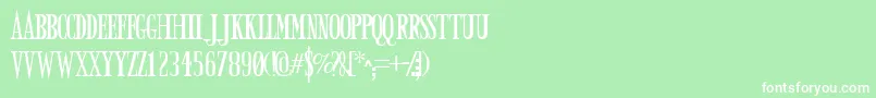 Armyd Font – White Fonts on Green Background