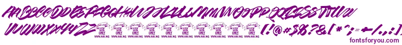 Подробнее о шрифте Racefeverbrushpersonal Шрифт Racefeverbrushpersonal – фиолетовые шрифты