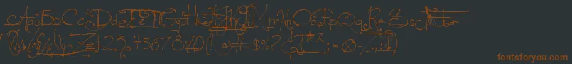 En savoir plus sur la police LeGrandSaut Police LeGrandSaut – polices brunes sur fond noir