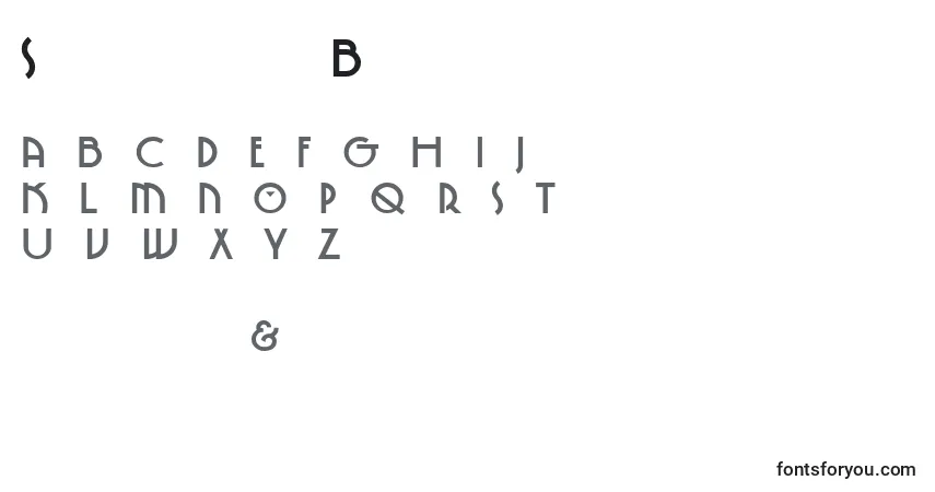 Fuente SpringgardenBo - alfabeto, números, caracteres especiales
