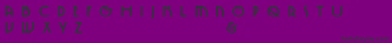 フォントSpringgardenBo – 紫の背景に黒い文字