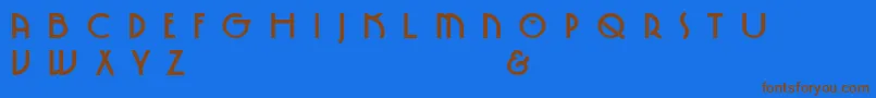 Lisätietoja SpringgardenBo-fontista SpringgardenBo-fontti – ruskeat fontit sinisellä taustalla