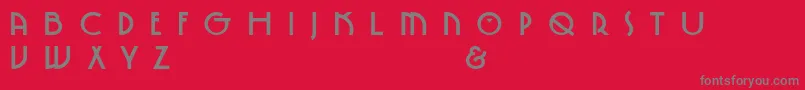 SpringgardenBo Font – Gray Fonts on Red Background
