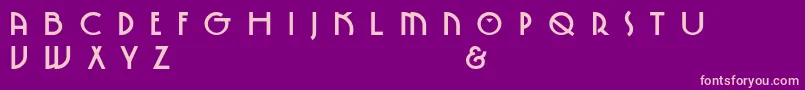 SpringgardenBo Font – Pink Fonts on Purple Background