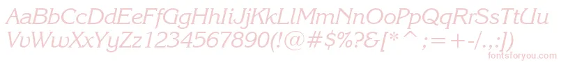 KorinnaKursivRegularBt Font – Pink Fonts on White Background
