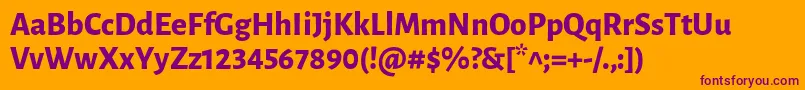 Lisätietoja LunasansExtrabold-fontista LunasansExtrabold-fontti – violetit fontit oranssilla taustalla