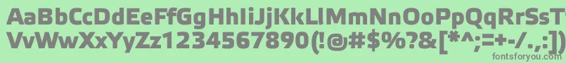 ElektraMediumProBold Font – Gray Fonts on Green Background