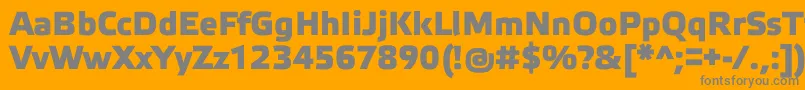 ElektraMediumProBold Font – Gray Fonts on Orange Background