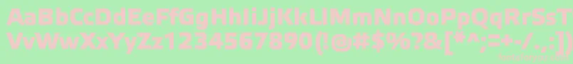 ElektraMediumProBold Font – Pink Fonts on Green Background