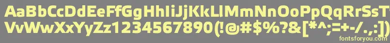 ElektraMediumProBold Font – Yellow Fonts on Gray Background