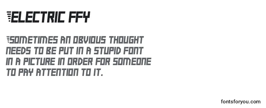 Review of the Electric ffy Font