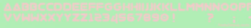 Шрифт Virgo01 – розовые шрифты на зелёном фоне