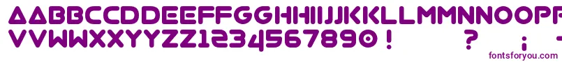 Virgo01 Font – Purple Fonts on White Background