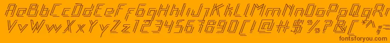 Libre Font – Brown Fonts on Orange Background