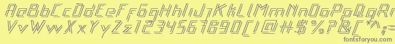 Шрифт Libre – серые шрифты на жёлтом фоне