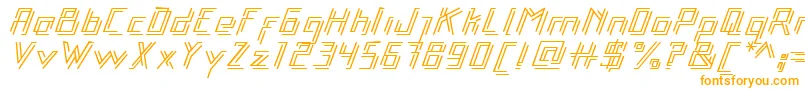 Libre-Schriftart – Orangefarbene Schriften auf weißem Hintergrund