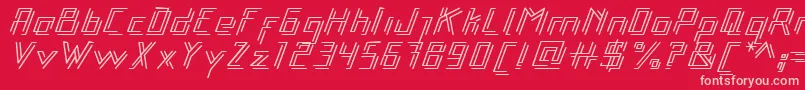 Libre Font – Pink Fonts on Red Background