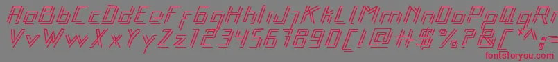 Libre Font – Red Fonts on Gray Background