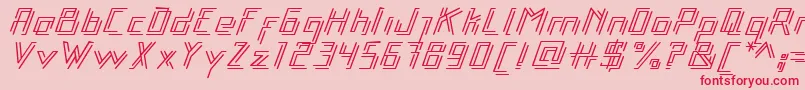 Шрифт Libre – красные шрифты на розовом фоне