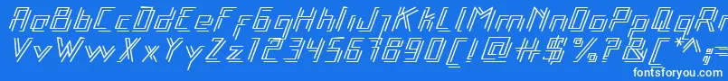 Libre Font – White Fonts on Blue Background