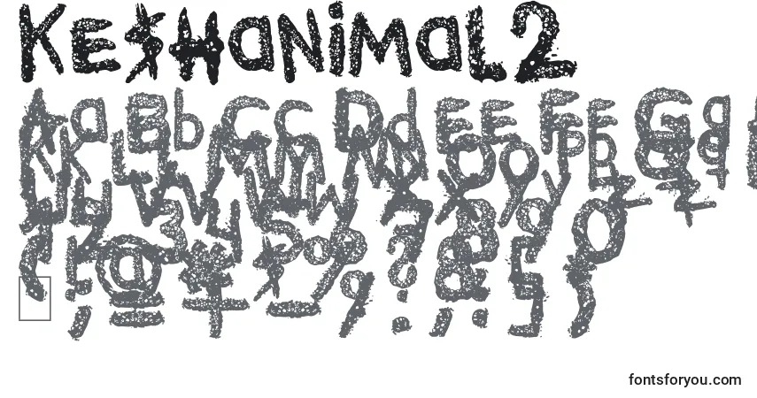 Schriftart Ke$Hanimal2 – Alphabet, Zahlen, spezielle Symbole