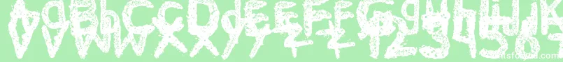 フォントKe$Hanimal2 – 緑の背景に白い文字