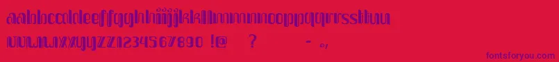 Upakarti Font – Purple Fonts on Red Background