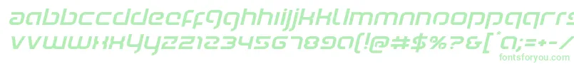 Youngerbloodexpandital Font – Green Fonts on White Background