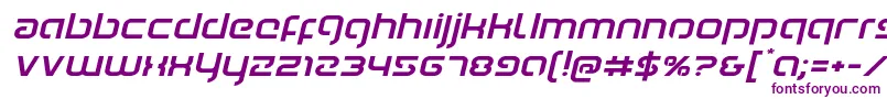 Youngerbloodexpandital Font – Purple Fonts on White Background